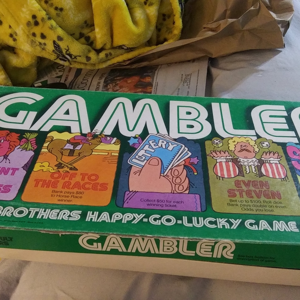 Vintage board game the gambler